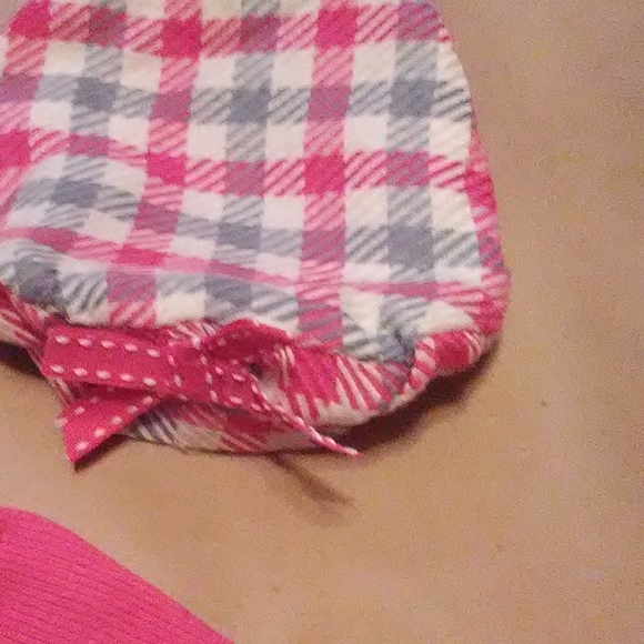 3 piece set long sleeve skirt set with matching ha - Picture 4 of 4